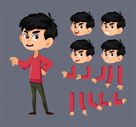 Premium Vector Boy Character For Motion Design And Animation