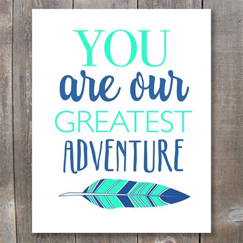 You Are Our Greatest Adventure Printable Art These Bare Walls