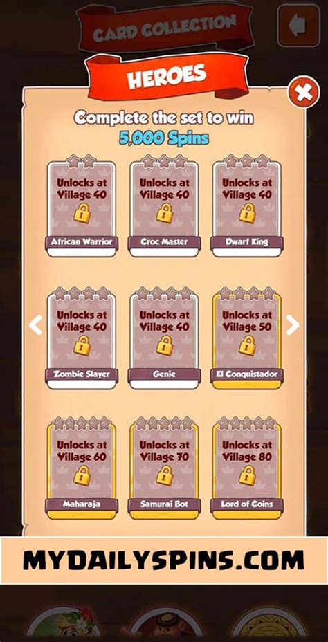 Initially each block will deliver 100000 to 900000 coins randomly. (Searchable) Coin Master card set list names , rewards and ...