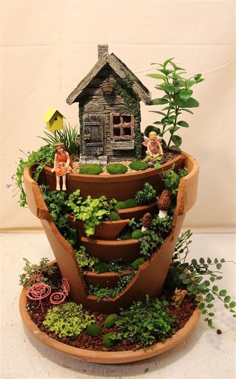 Magical Fairy Garden Idea Just For You Fairy Garden Pots Indoor