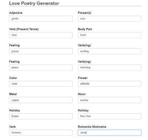 8 Free Love Poem Generator Websites