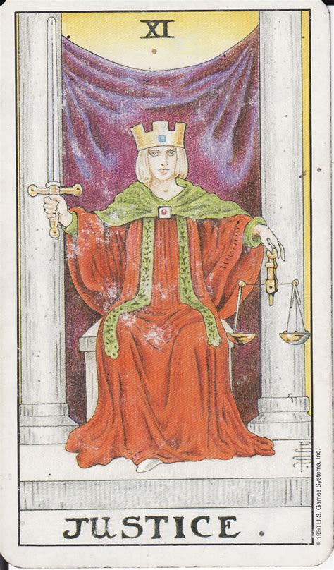 The eleventh card in the major arcana, justice (xi) is a tricky card to interpret, as its meaning is often dependent on your past behavior. TAROT - The Royal Road: 11 JUSTICE XI