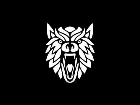Black glare cool golden light effect simple style beauty main image background. Wolf logo SOLD by Isaac Grant on Dribbble