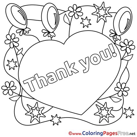Thank You Coloring Pages Free At Getdrawings Free Download