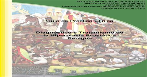 Guía De Práctica Clínica Imssgobmx · 4 N 40 Hiperplasia De La