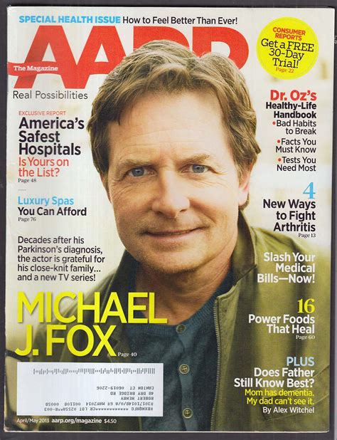 Aarp Michael J Fox Dr Oz David Murdock Tony Blair 4 5 2013
