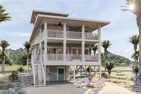 5 Bedroom Three Story Beach House With A Lookout Floor Plan Beach Vrogue