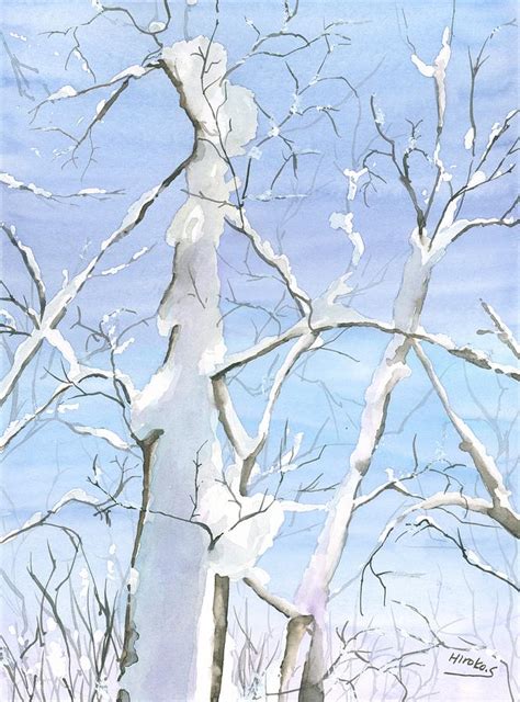 Snow Day Painting By Hiroko Stumpf