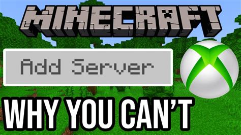 Why You Cant Add Servers In Minecraft Xbox 2021 Youtube