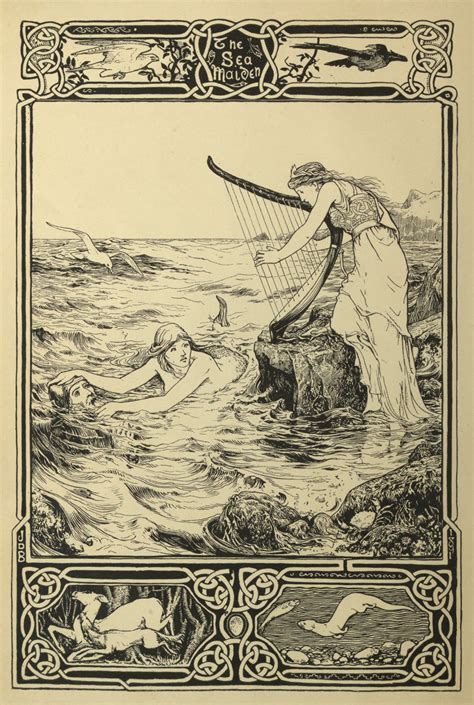 The Sea Maiden Old Book Illustrations