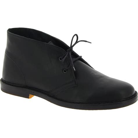 women s black leather chukka boots handmade in italy the leather craftsmen