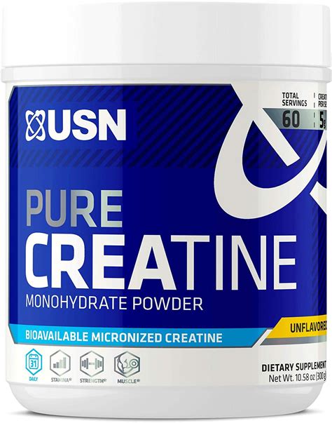 Usn Pure Creatine Monohydrate Powder Unflavored 300 Gr —