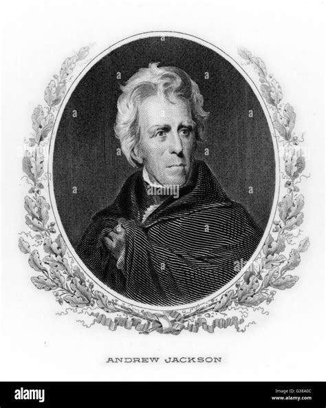 Andrew Jackson 7th American President Date 1767 1845 Stock Photo Alamy