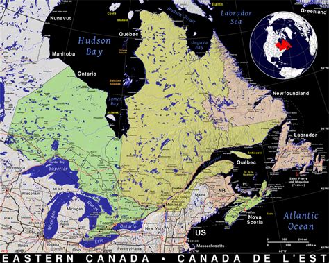 Eastern Canada · Public Domain Maps By Pat The Free Open Source