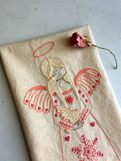 Christmas Angel Embroidery Pattern And A Quick How To Make Her Into A