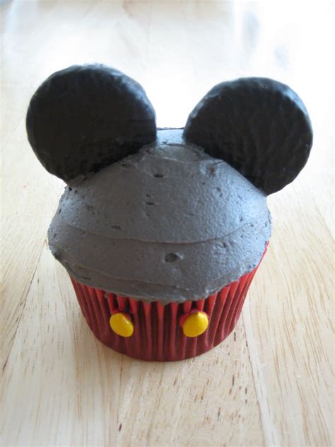 Five Mickey Mouse Cupcakes