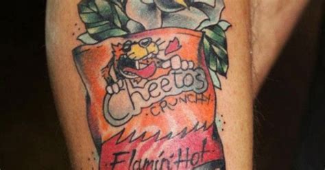 Flaming Hot Cheetos Tattoo Aww Hell Naw Pinterest Cheetos
