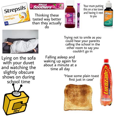 Off Sick From School In The 2000s Early 2010s Starter Pack Uk R