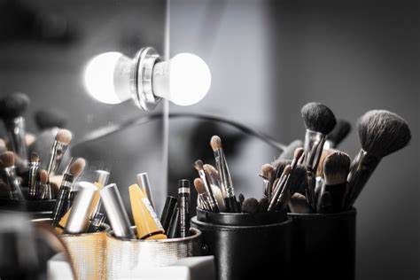 Makeup Brushes In Black Bucket · Free Stock Photo