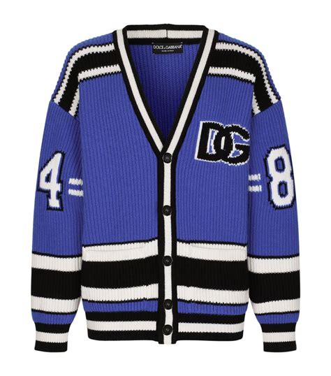 Mens Dolce Gabbana Multi Oversized Varsity Cardigan Harrods UK