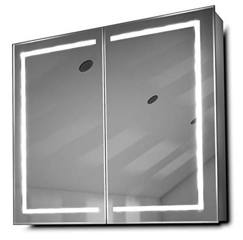 Bathroom Mirror Cabinet Light And Two Slimline Hinged Doors Bathroom