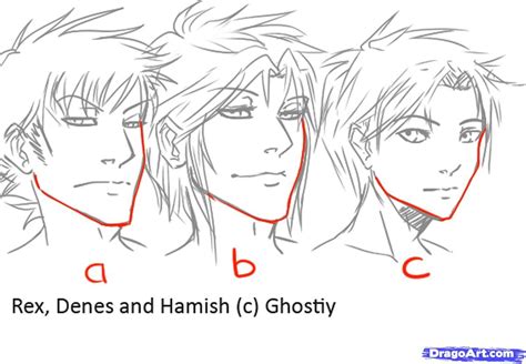 How To Draw A Anime Boy Head Shape Anime Manga Head Outline272486