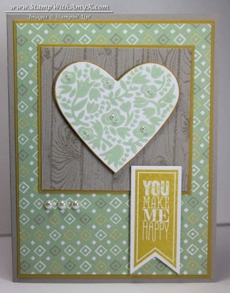 Flowerfull Heart With Hardwood Card Stampin Up Valentines Cards