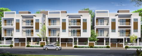 Row Housing Elevation Design Gharexpert