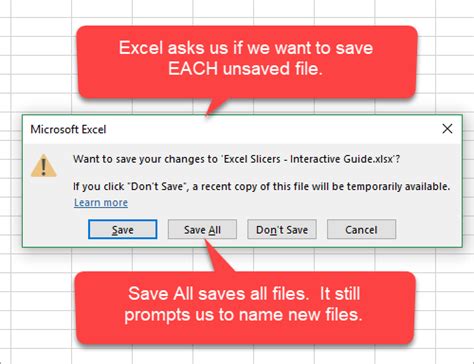 Tips To Save And Close All Open Excel Workbook Files Vba Macro