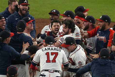 Photos Braves Defeat Dodgers In Nlcs Heading To World Series Wsb Tv