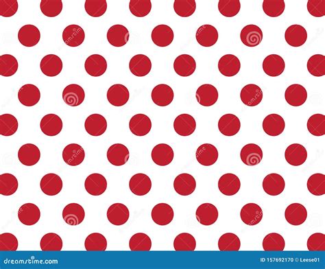 Red And White Polka Dot Background Stock Vector Illustration Of