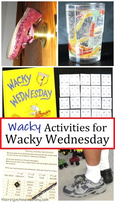 Wacky Wednesday Activities Theres Just One Mommy