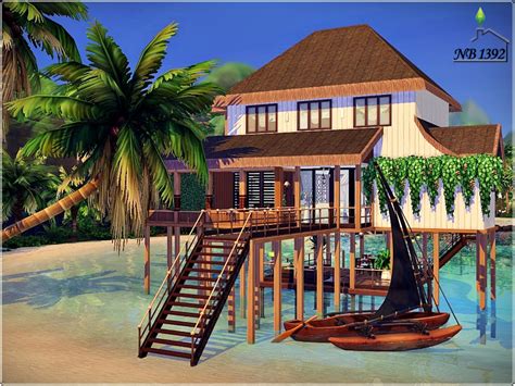 Beach House Island Living Review Sims 4 Speed Build B
