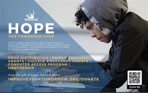 Iyt Hope For Tomorrow Fund Improve Your Tomorrow Powered By Donorbox