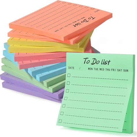 Amazon Com Zytin To Do List Notepad Sticky Notes X With Lines
