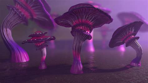 Artstation Fantasy Mushrooms Collection Game Assets