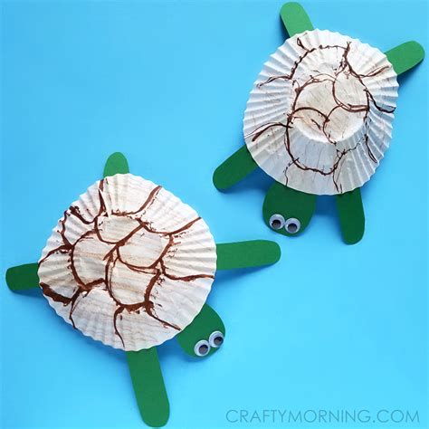 Cupcake Liner Turtle Craft For Kids Crafty Morning