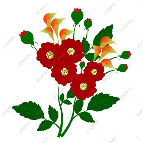 Gambar Ilustrasi Vektor Bunga Yang Indah Ayah Vektor Bunga Karya Seni