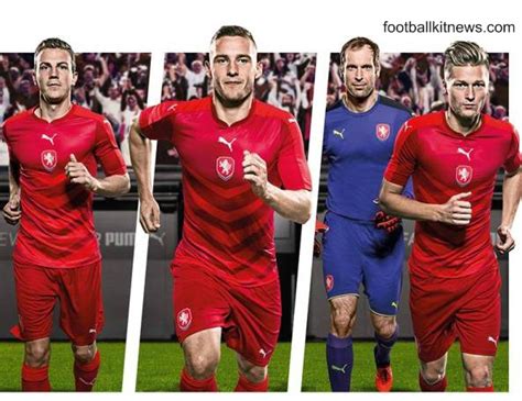 Czech republic national football team formation on football field. New Czech Republic Kit Euro 2016- Puma Czech Jersey 2016 ...