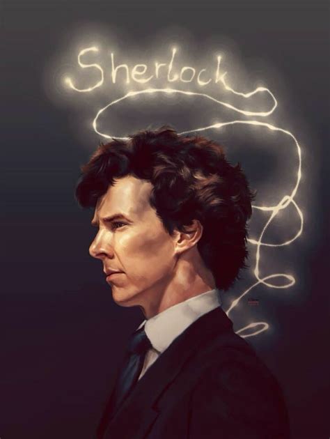 Art Bbc Painting Sherlock Fanart Benedict Cumberbatch Fan Art Digital