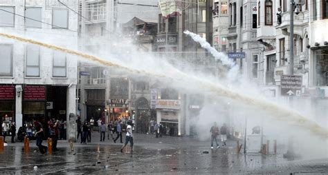 Turkish Police Fire Tear Gas Water Cannons To Prevent Gezi Park