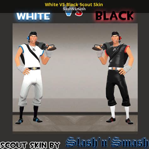 White Vs Black Scout Skin Team Fortress 2 Mods