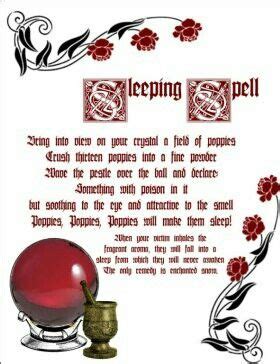 Sleeping Spell Book Of Shadows Wiccan Spell Book Charmed Book Of Shadows