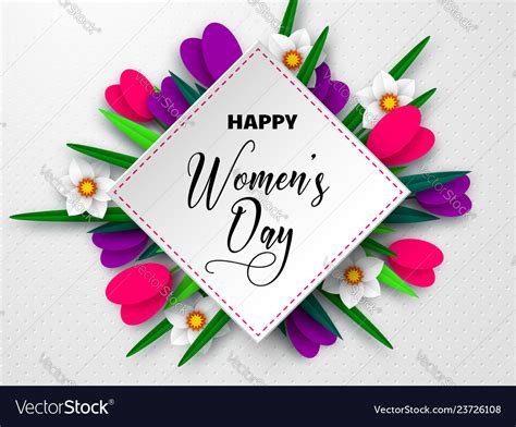 International Womens Day Poster Royalty Free Vector Image