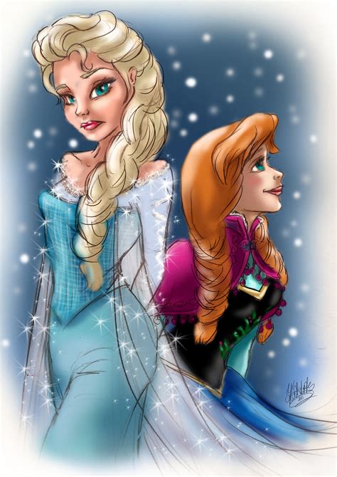 Elsa And Anna Elsa And Anna Fan Art 36066276 Fanpop