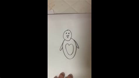 How To Draw A Penguin Kids Youtube
