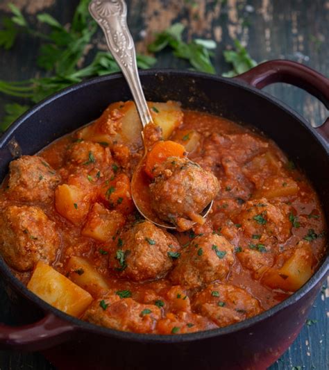 Hearty Italian Meatball Stew Recipe An Italian In My Kitchen