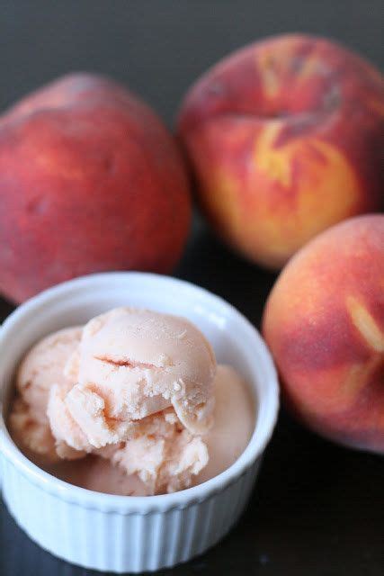 Tasty Summertime Treats Under Calories Peach Frozen Yogurt