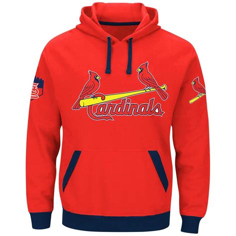 St Louis Cardinals Majestic Third Wind Hoodie Red Hoodies Red