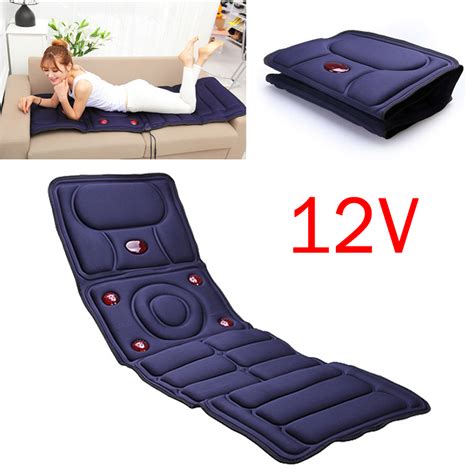 Massage Mattress Full Body Heated Massager Mat Remote Control Cushion Foldable Ebay